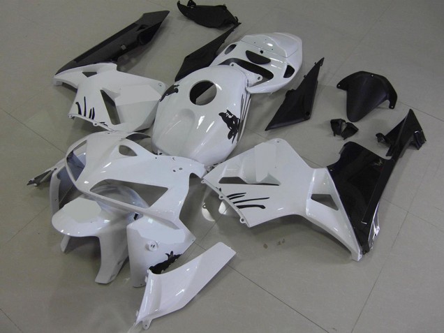 Preisgünstige Honda CBR600RR Motorrad Verkleidung Kit 2005-2006 - Weiss Schwarz