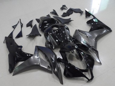 Preisgünstige Honda CBR600RR Motorrad Verkleidung 2007-2008 - Grau Glanzendes Schwarz