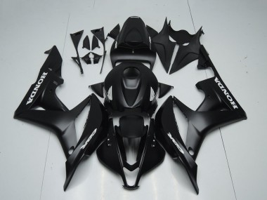 Preisgünstige Honda CBR600RR Motorrad Verkleidung 2007-2008 - Matt Schwarz Weiss Aufkleber
