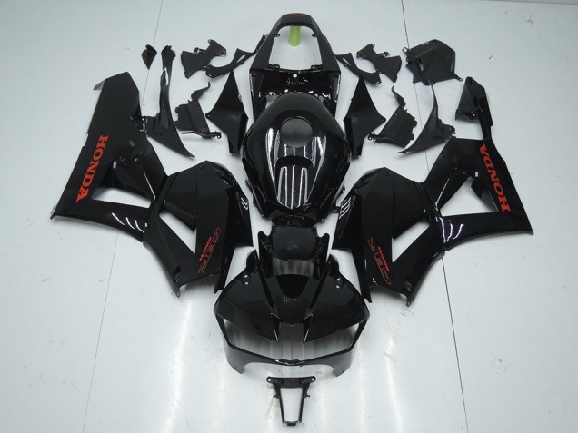 Preisgünstige Honda CBR600RR Motorrad Verkleidung 2013-2023 - Glanzendes Schwarz Rot Aufkleber
