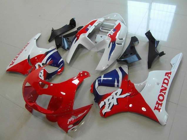 Preisgünstige Honda CBR900RR 893 Motorrad Verkleidung 1996-1997 - Weiss Rot Blau