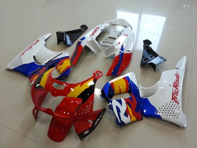 Preisgünstige Honda CBR900RR 893 Motorrad Verkleidung 1996-1997 - Weiss Rot Blau Gelb