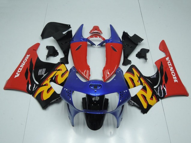 Preisgünstige Honda CBR900RR 919 Motorrad Verkleidung 1998-1999 - Rot Blau Glanzendes Schwarz