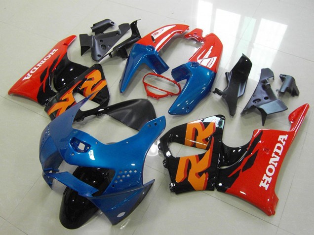Preisgünstige Honda CBR900RR 919 Motorrad Verkleidung 1998-1999 - Rot Blau Glanzendes Schwarz