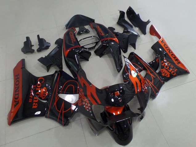 Preisgünstige Honda CBR900RR 919 Motorrad Verkleidung 1998-1999 - Glanzendes Schwarz Rot Corona