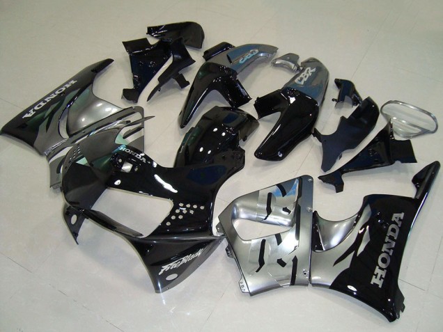 Preisgünstige Honda CBR900RR 919 Motorrad Verkleidung 1998-1999 - Silber Glanzendes Schwarz