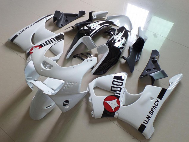 Preisgünstige Honda CBR900RR 919 Motorrad Verkleidung 1998-1999 - Weiss Rot Glanzendes Schwarz U.N.Spacy