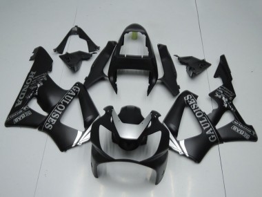 Preisgünstige Honda CBR900RR 929 Motorrad Verkleidung 2000-2001 - Matt Schwarz Silber Cauloises