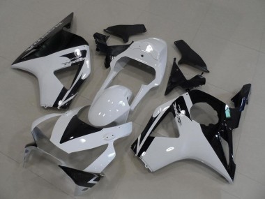 Preisgünstige Honda CBR900RR 954 Motorrad Verkleidung 2002-2003 - Weiss Glanzendes Schwarz