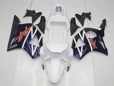 Preisgünstige Honda CBR900RR 954 Motorrad Verkleidung 2002-2003 - Dunkel Blau Weiss