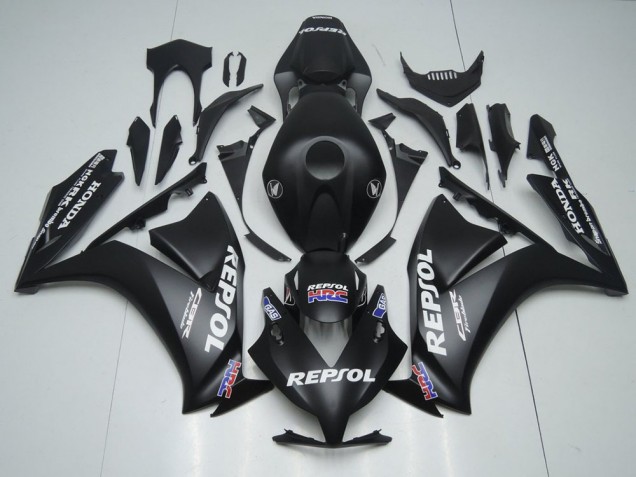 Preisgünstige Honda CBR1000RR Motorrad Verkleidung 2012-2016 - Matt Schwarz Weiss Repsol HRC