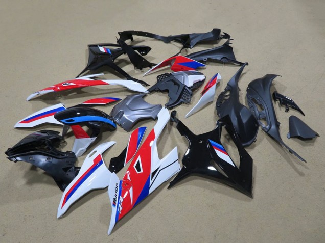 Preisgünstige BMW S1000RR Motorrad Verkleidung 2019-2022 - Schwarz Weiss Rot Blau