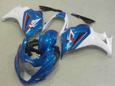 Preisgünstige Suzuki GSX650F Motorrad Verkleidung 2008-2013 - Weiss Blau