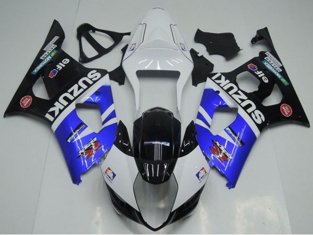 Preisgünstige Suzuki GSXR 1000 Motorrad Verkleidung 2003-2004 - Weiss Blau Schwarz Rot Elf