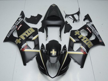 Preisgünstige Suzuki GSXR 1000 Motorrad Verkleidung 2003-2004 - Matt Schwarz Rizla