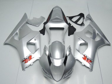 Preisgünstige Suzuki GSXR 1000 Motorrad Verkleidung 2003-2004 - Silber Rot OEM Stil