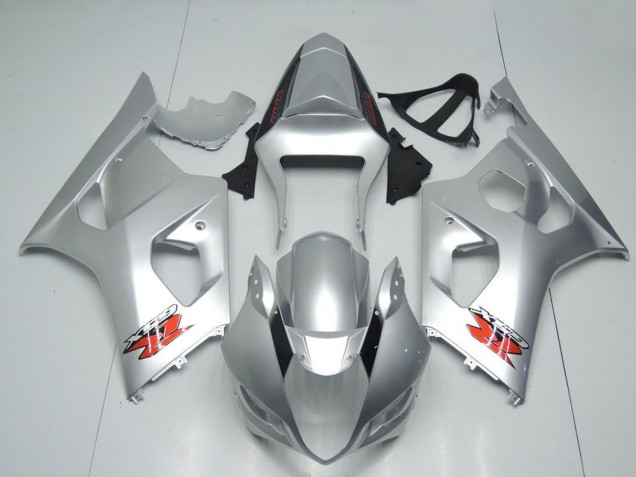 Preisgünstige Suzuki GSXR 1000 Motorrad Verkleidung 2003-2004 - Silber Rot OEM Stil