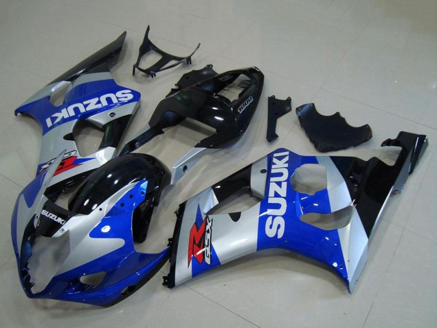 Preisgünstige Suzuki GSXR 1000 Motorrad Verkleidung 2003-2004 - Silber Blau Glanzendes Schwarz Rot