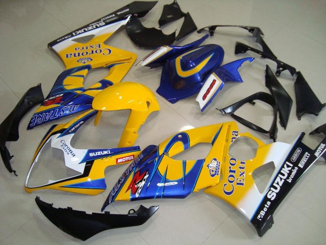 Preisgünstige Suzuki GSXR 1000 Motorrad Verkleidung 2005-2006 - Gelb Weiss Schwarz Corona