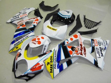 Preisgünstige Suzuki GSXR 1000 Motorrad Verkleidung 2007-2008 - Weiss Rot Gelb Blau Schwarz Pepe Phone