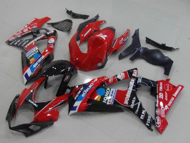 Preisgünstige Suzuki GSXR 1000 Motorrad Verkleidung 2007-2008 - Rot Schwarz Blau Weiss JOMO
