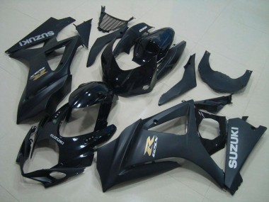 Preisgünstige Suzuki GSXR 1000 Motorrad Verkleidung 2007-2008 - Glanzendes Schwarz Matt Schwarz Gold OEM Stil