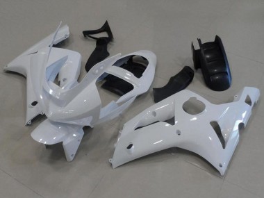 Preisgünstige Kawasaki ZX6R Motorrad Verkleidung 2003-2004 - Weiss