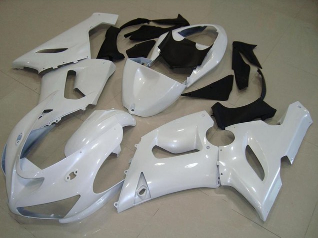 Preisgünstige Kawasaki ZX6R Motorrad Verkleidung 2005-2006 - Perl Weiss