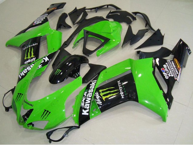 Preisgünstige Kawasaki ZX6R Motorrad Verkleidung 2007-2008 - Monster Grun
