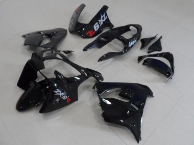 Preisgünstige Kawasaki ZX9R Motorrad Verkleidung 2000-2001 - Glanzendes Schwarz