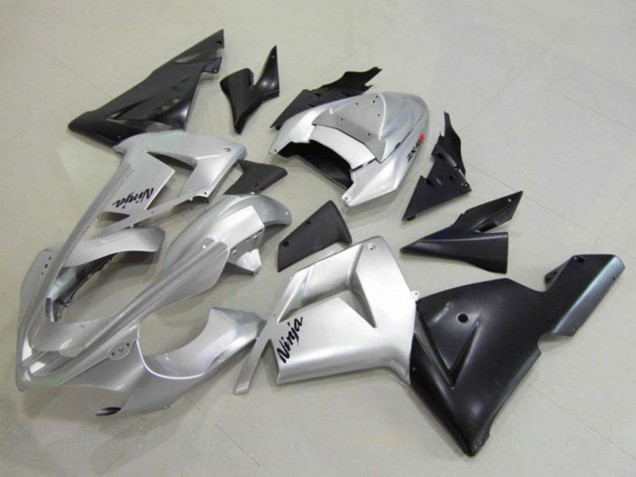 Preisgünstige Kawasaki ZX10R Motorrad Verkleidung 2004-2005 - Silber Schwarz Ninja
