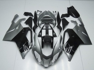 Preisgünstige Aprilia RSV1000 Motorrad Verkleidung 2003-2006 - Glanzendes Schwarz Grau