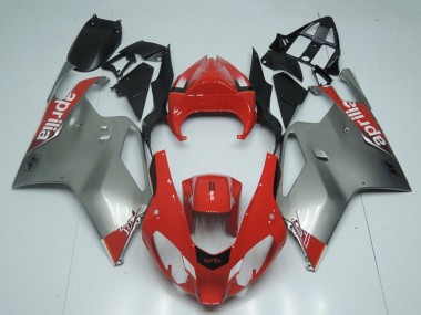 Preisgünstige Aprilia RSV1000 Motorrad Verkleidung 2003-2006 - Rot Grau Schwarz