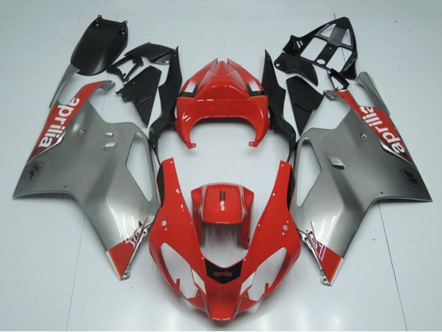 Preisgünstige Aprilia RSV1000 Motorrad Verkleidung 2003-2006 - Rot Grau Schwarz