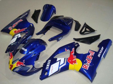 Preisgünstige Yamaha YZF R1 Motorrad Verkleidung 2000-2001 - Blau Weiss Gelb Red Bull