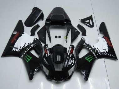 Preisgünstige Yamaha YZF R1 Motorrad Verkleidung 2000-2001 - Glanzendes Schwarz Weiss Rot Grun Monster