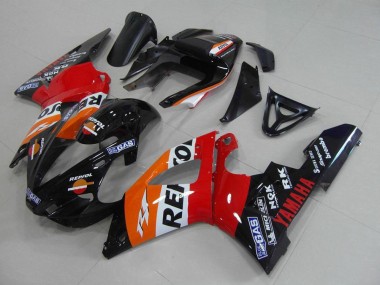 Preisgünstige Yamaha YZF R1 Motorrad Verkleidung 2000-2001 - Orange Weiss Rot Schwarz Repsol