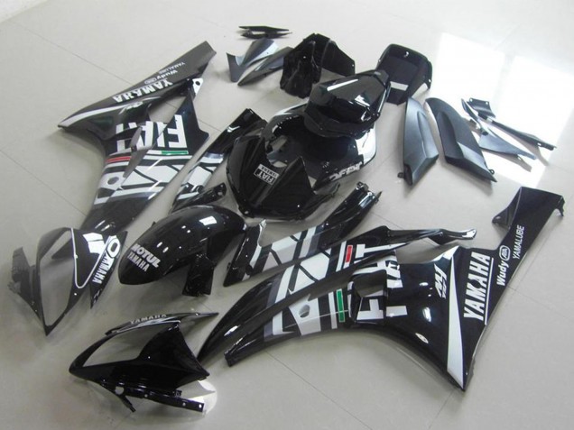 Preisgünstige Yamaha YZF R6 Motorrad Verkleidung 2006-2007 - Weiss Glanzendes Schwarz Grun Rot Fiat Yamalube Motul