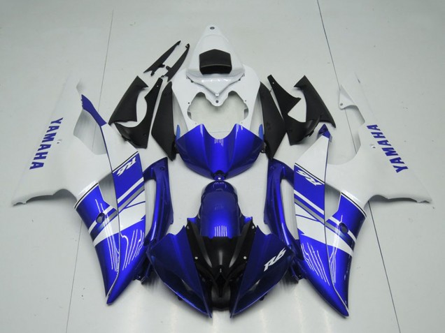 Preisgünstige Yamaha YZF R6 Motorrad Verkleidung 2008-2016 - Weiss Blau Schwarz OEM Stil