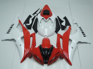 Preisgünstige Yamaha YZF R6 Motorrad Verkleidung 2008-2016 - Weiss Rot