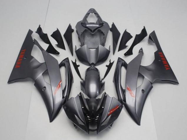 Preisgünstige Yamaha YZF R6 Motorrad Verkleidung 2008-2016 - Grau Rot Aufkleber