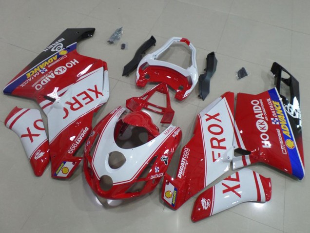 Preisgünstige Ducati 999 Motorrad Verkleidung 2003-2004 - Weiss Rot Blau Glanzendes Schwarz Xerox OEM Stil