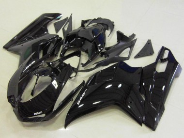 Preisgünstige Ducati 848 Motorrad Verkleidung 2007-2014 - Glanzendes Schwarz