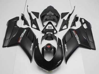 Preisgünstige Ducati 848 Motorrad Verkleidung 2007-2014 - Matt Schwarz Corse
