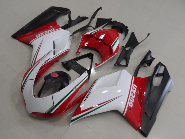 Preisgünstige Ducati 1198 Motorrad Verkleidung 2007-2014 - Weiss Rot Grun Matt Schwarz