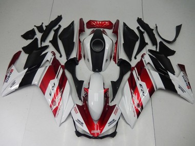 Preisgünstige Yamaha YZF R3 Motorrad Verkleidung 2015-2018 - Weiss Rot Schwarz