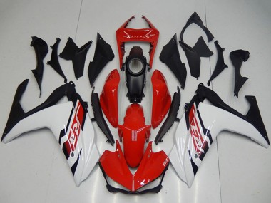 Preisgünstige Yamaha YZF R3 Motorrad Verkleidung Kit 2015-2018 - Weiss Rot Schwarz