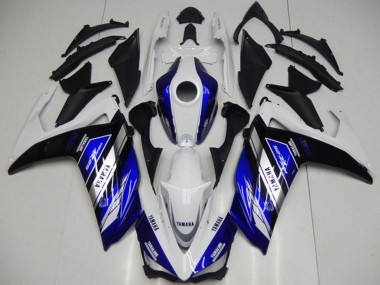 Preisgünstige Yamaha YZF R3 Motorrad Verkleidung 2015-2018 - Weiss Blau Schwarz Yamalube