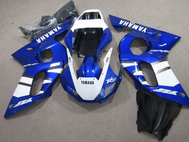 Preisgünstige Yamaha YZF R6 Motorrad Verkleidung 1998-2002 - Weiss Blau