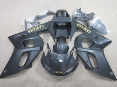 Preisgünstige Yamaha YZF R6 Motorrad Verkleidung 1998-2002 - Matt Schwarz Gelb Aufkleber